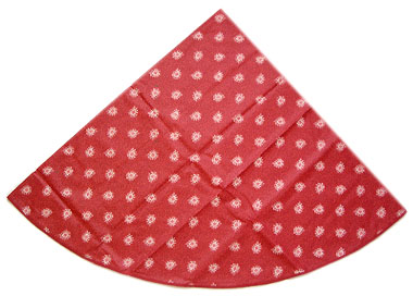 French Round Tablecloth Coated (Garlaban. red)